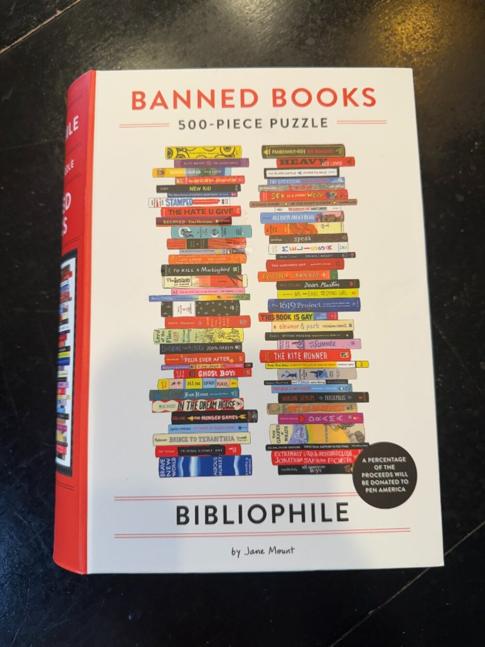 Bibliophile Banned Books Book Themed High Quality Jigsaw Puzzle 500 Piece